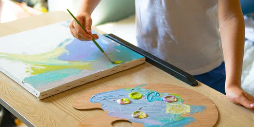 Shine to Acrylic Colors on Canvas