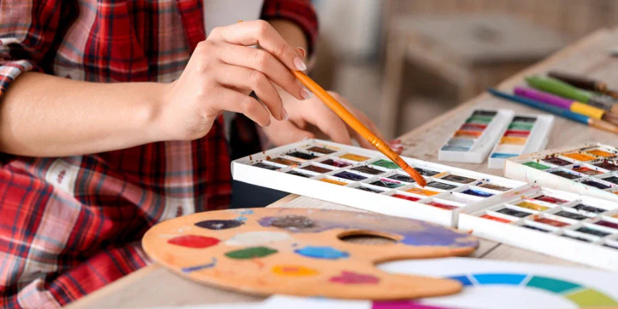 Mix Acrylic Paint and Poster Paint