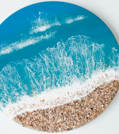 Resin art gallery for creative courses