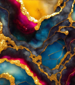 colorful resin art painting