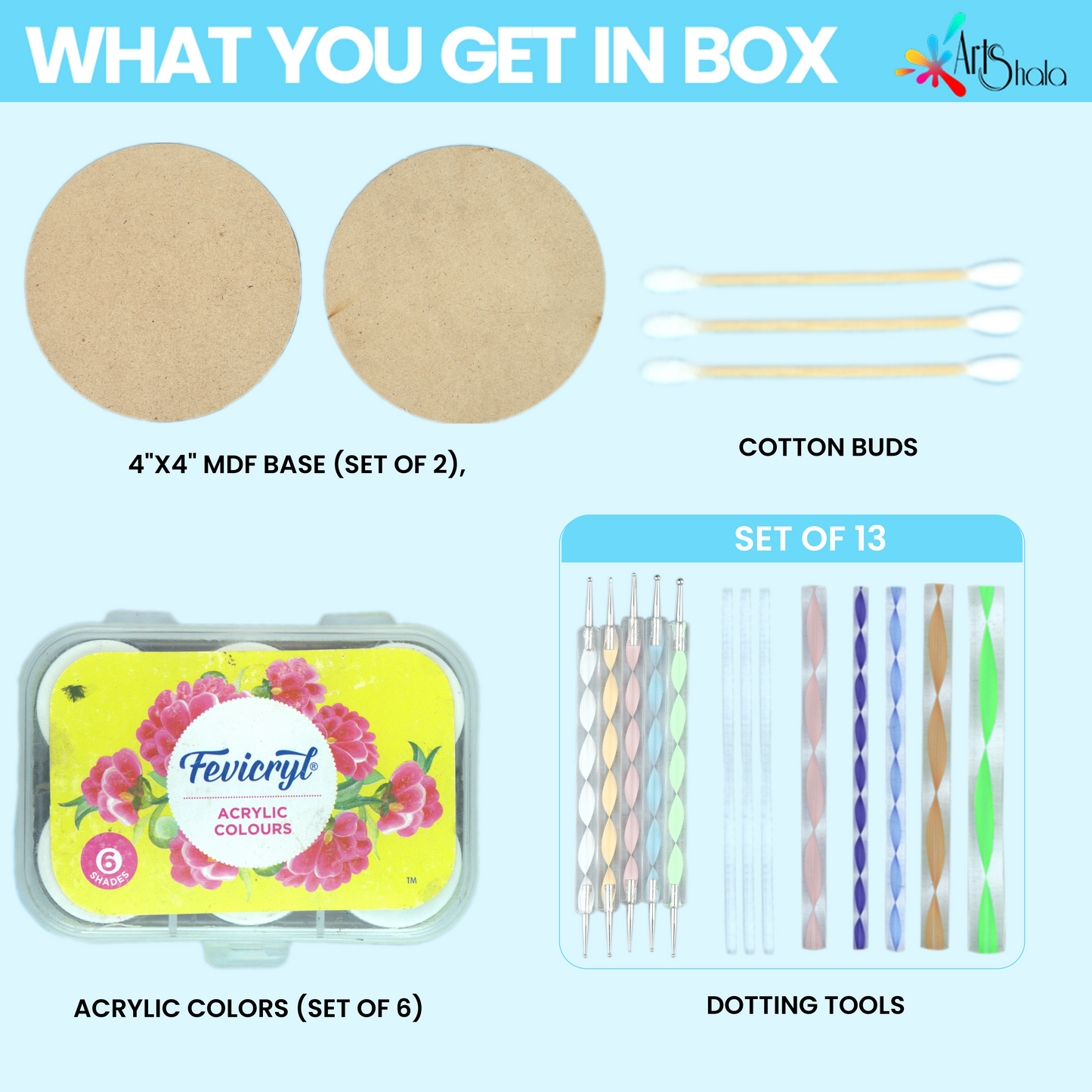 Arts Shala Acrylic Kit