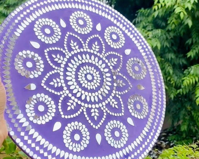 Circle Mirror Mosiac Wall Art