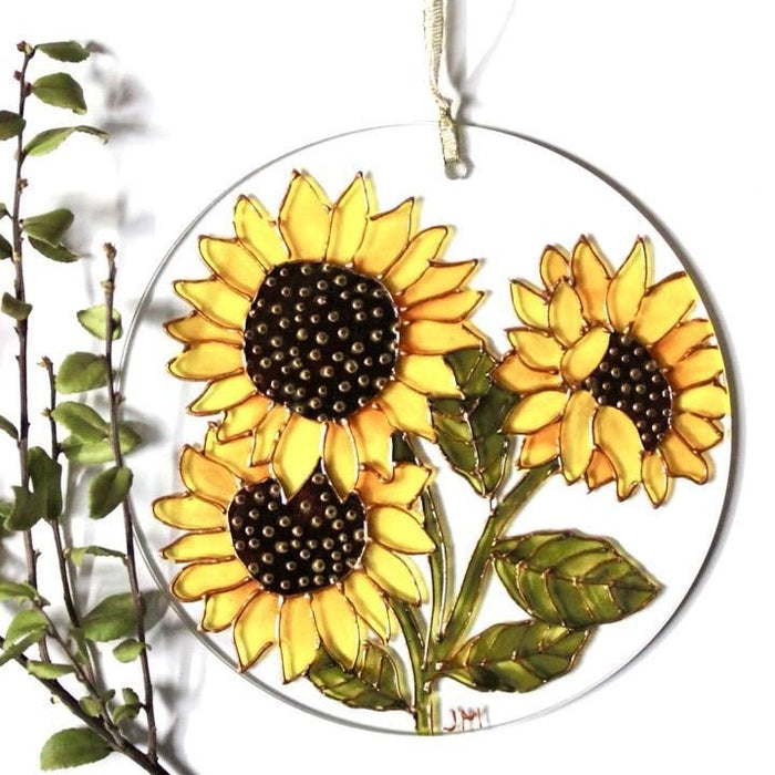 Circular Glass Painting