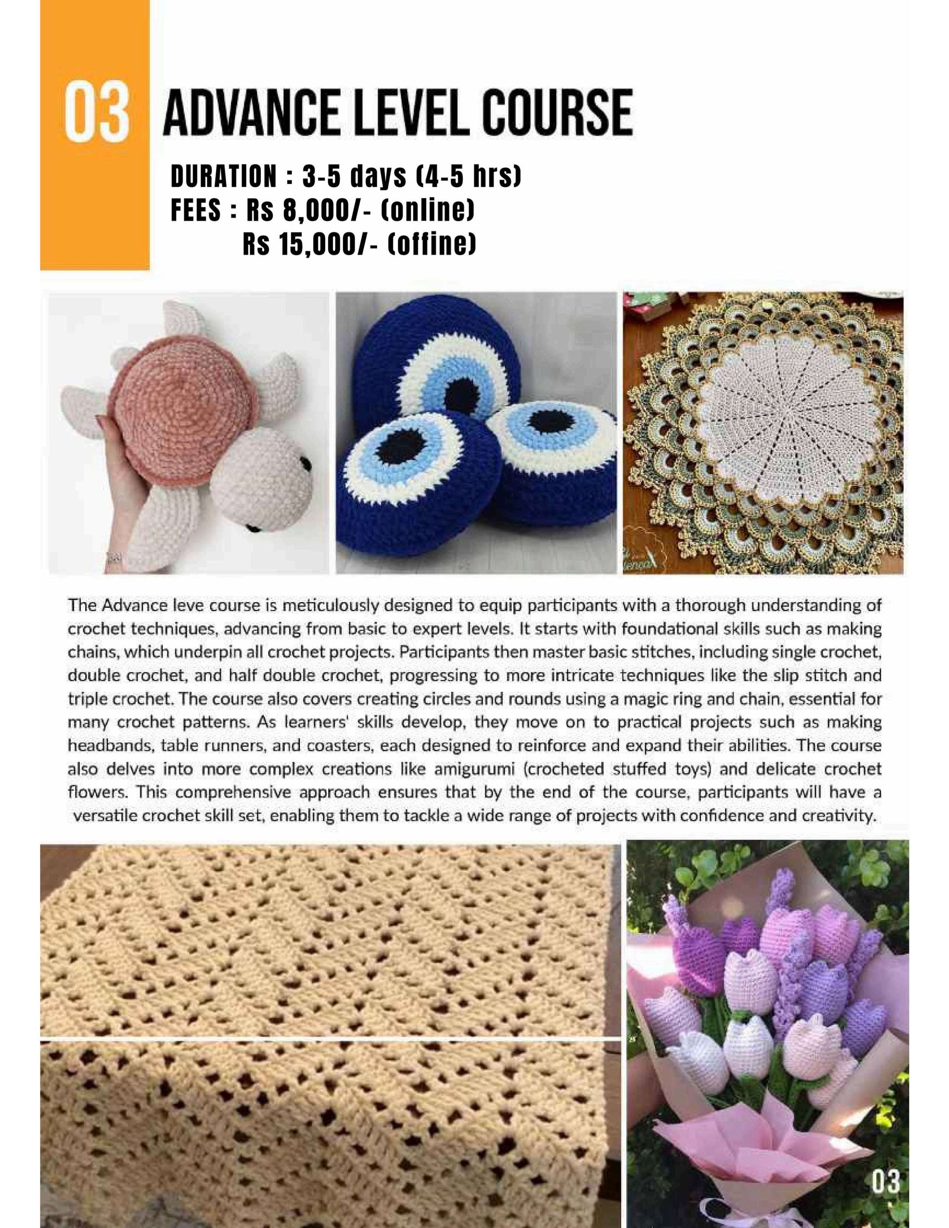 Crochet Advance Level Course