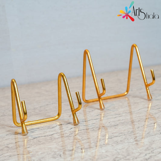 ARTSSHALA Display Stands Gold Plate stand