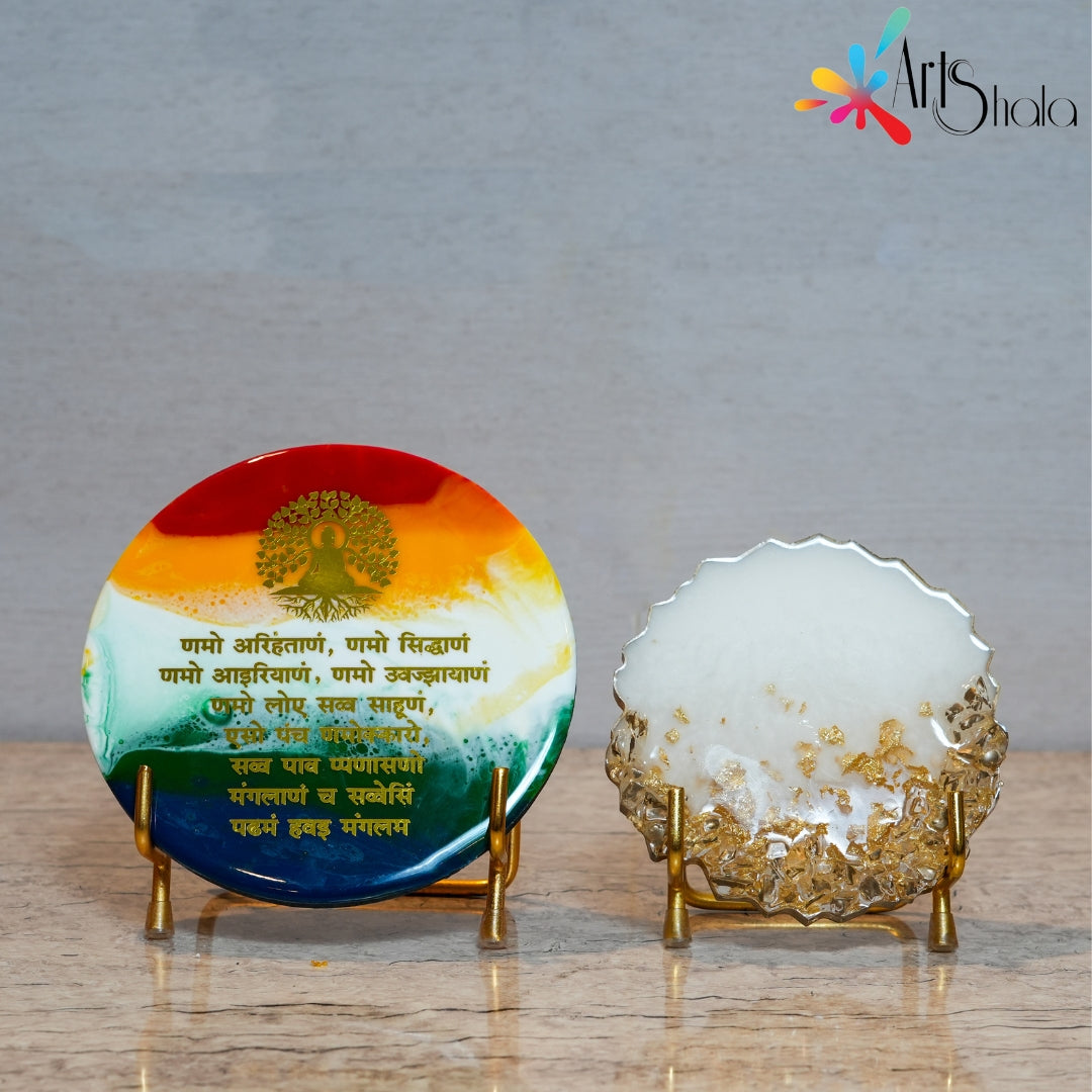 Arts Shala Gold Plate Stand