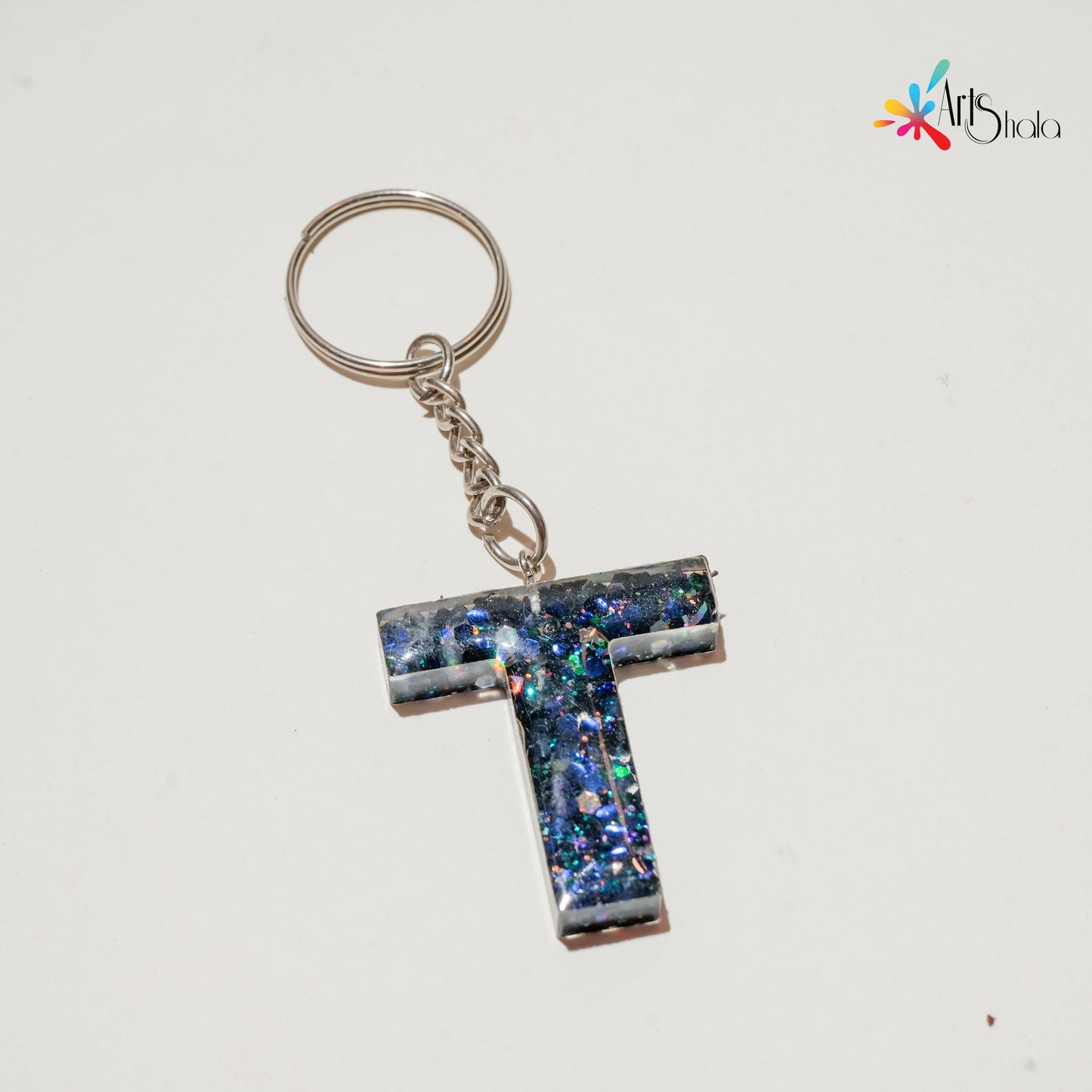 Resin Alphabet Initial keychain