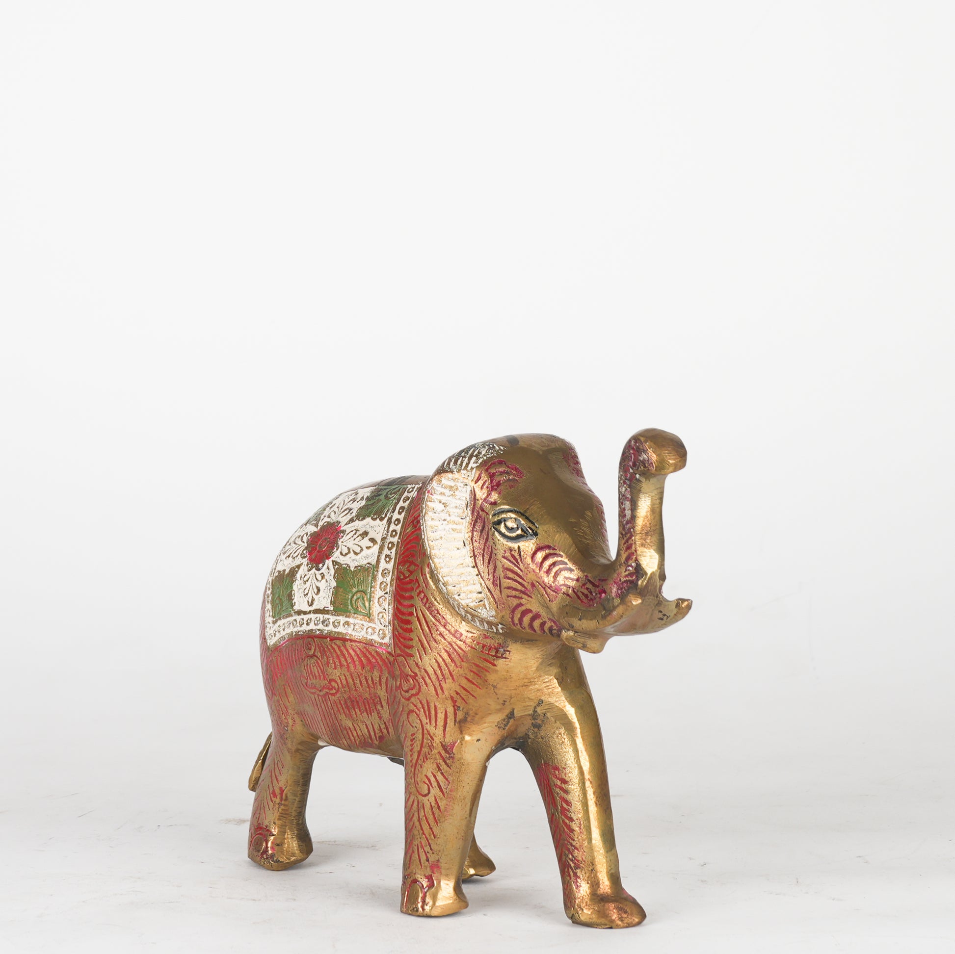 ARTS SHALA Walking Elephant Statue On Met