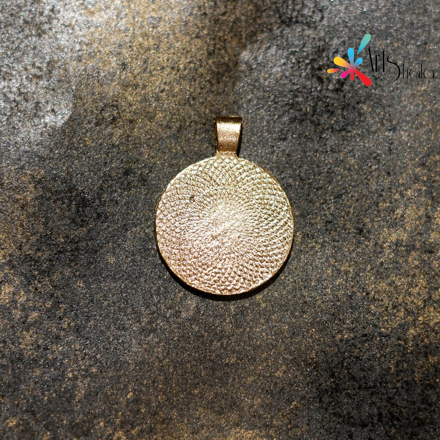 Golden Blank Round Bezel