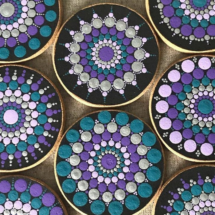 Dot mandala coaster