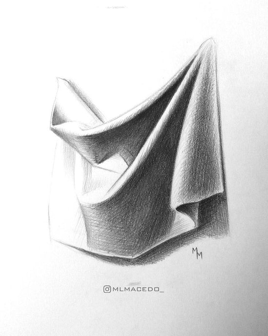 Drapery Graphite Drawing