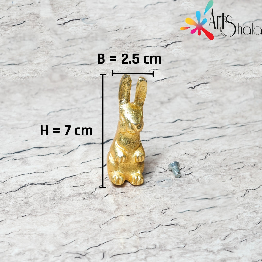 Rabit-Shaped Metal Tray Handle