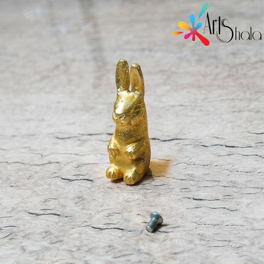Arts Shala Rabit-Shaped Metal Tray Handle
