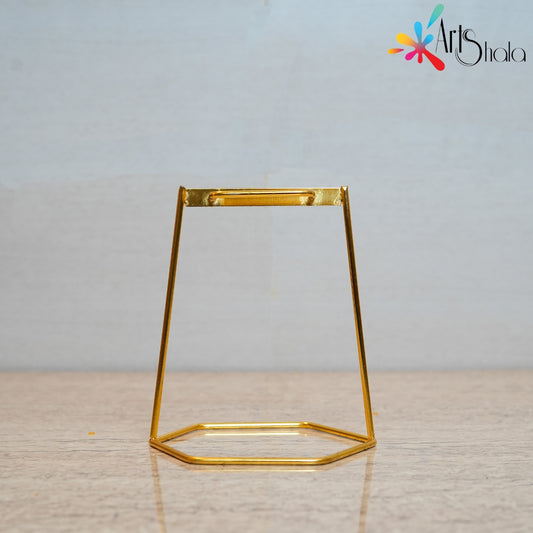 ARTSSHALA Hexagon Shaped Metal Clock Stand