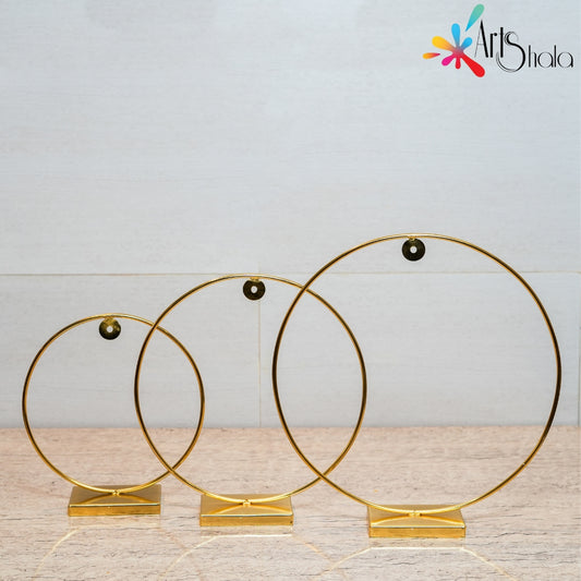 ARTSSHALA Golden Metal Stand for Resin