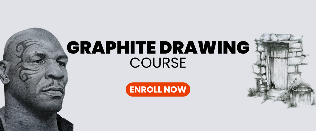 Graphite Drawing Course Enroll Now Banner