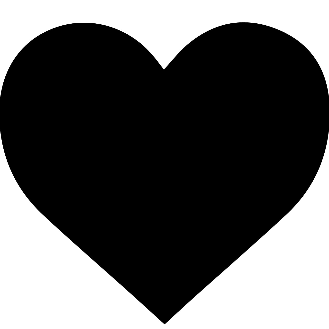 Simple BLACK Heart