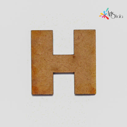 H Letter MDF Cutouts