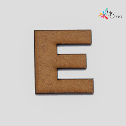E Upper Case Letter Cutouts