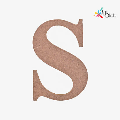 S Upper Case Letter MDF Cutouts