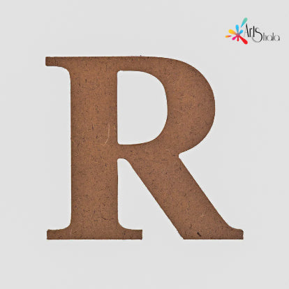 R Upper Case Letter MDF Cutouts