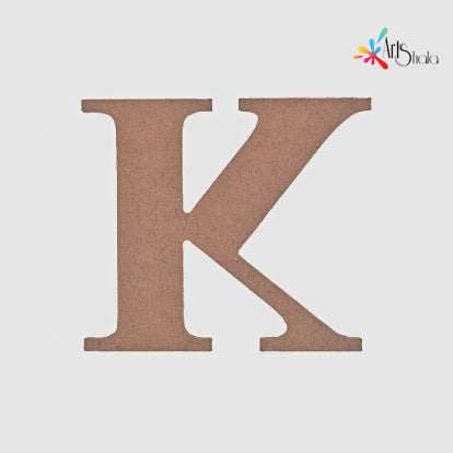 K Upper Case Letter Cutouts