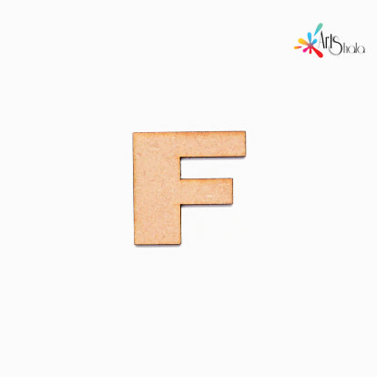 F Upper Case Letter MDF Cutouts