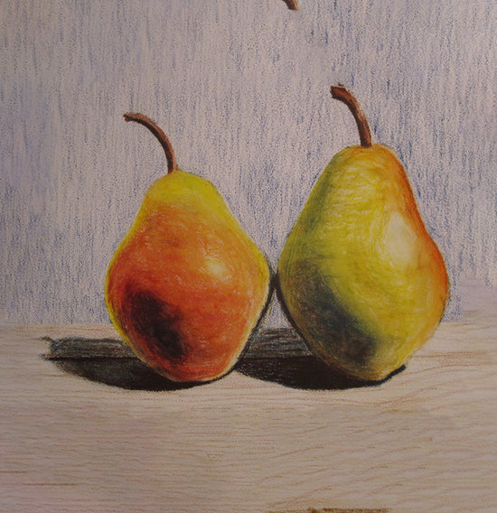 Indian pear oil pastel Drawing