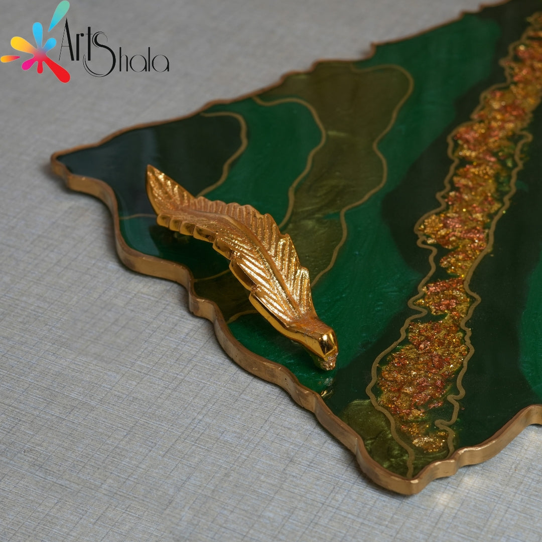 One Golden Wings Metal Tray Handle