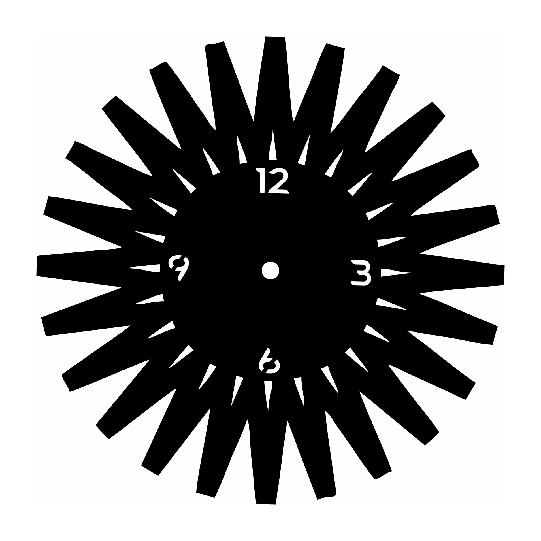 Radiant Sun Burst Clock