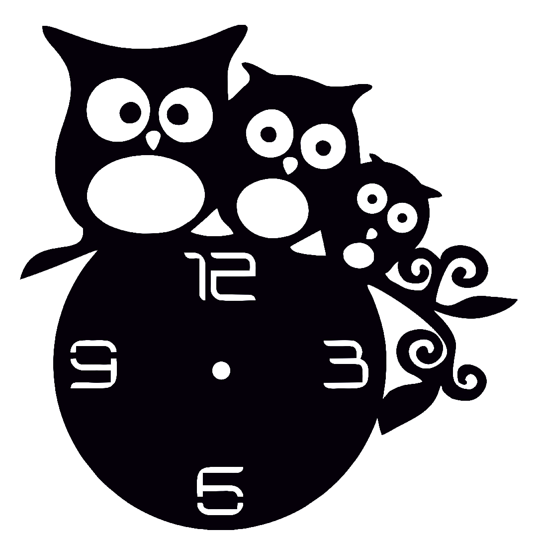 3 Owl Standing clock