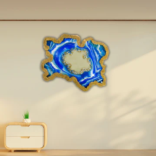 Resin Geode Wall Art Mirror