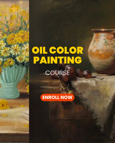 Oil Color Painting Course Enroll Now Banner