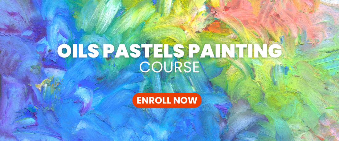 Oil Pastel Painting Course Enroll Now Banner