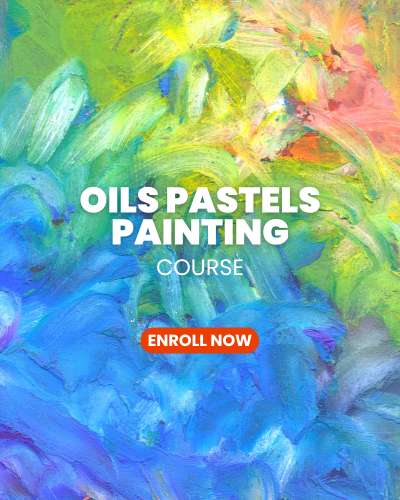 Oils Pastels Painting Course Enroll Now Banner