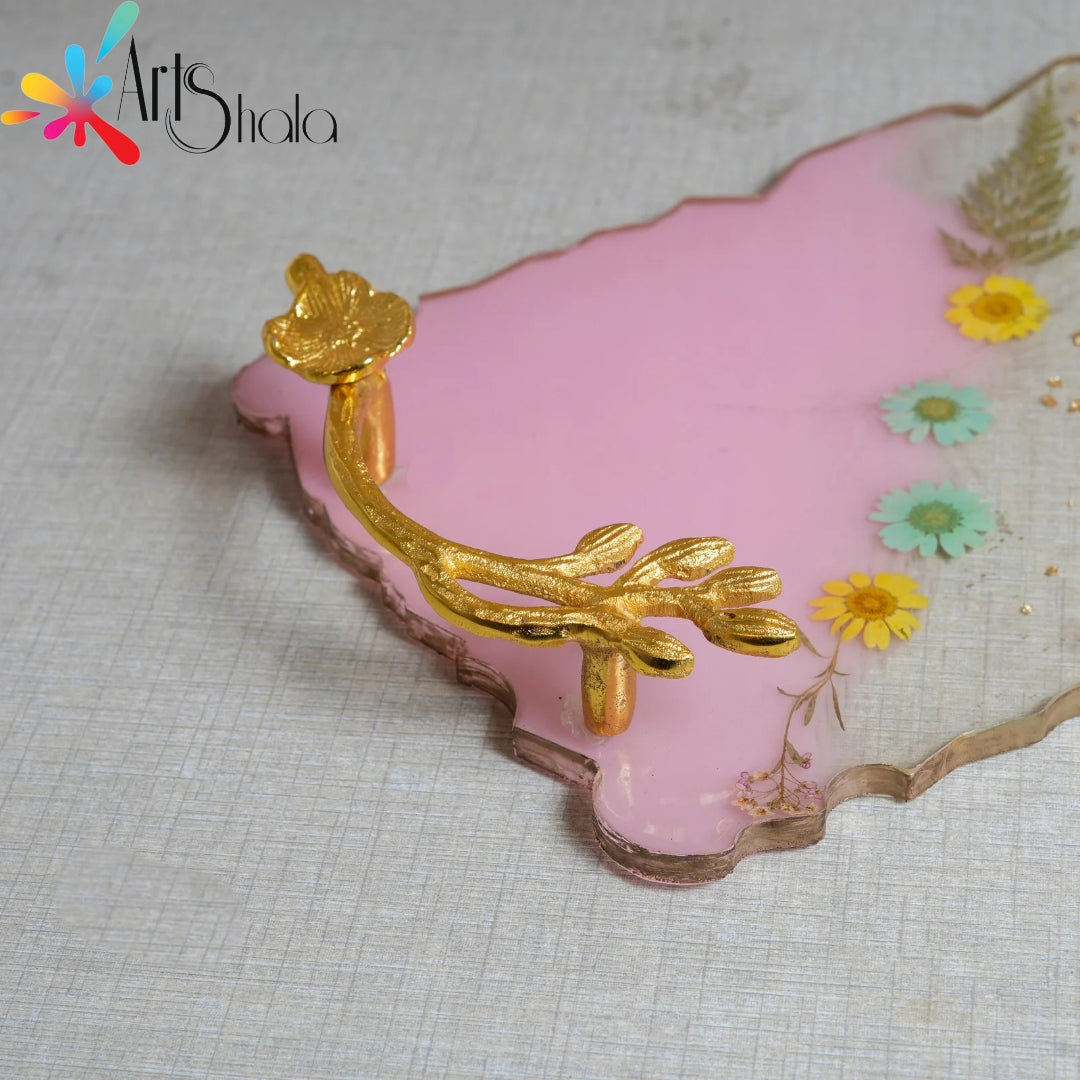 One Leaf Metal Serving tray handle