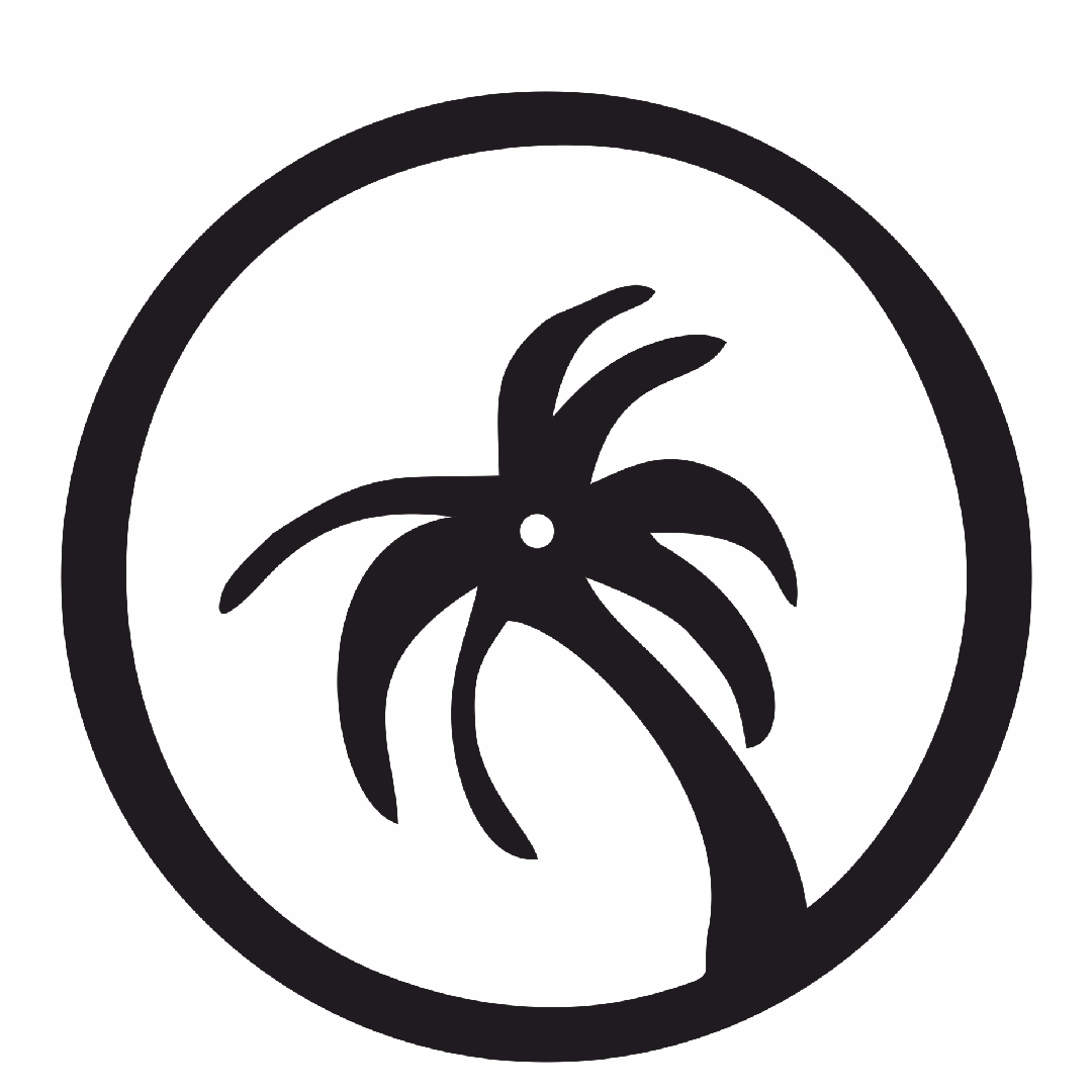 Palm Tree Silhouette Clock