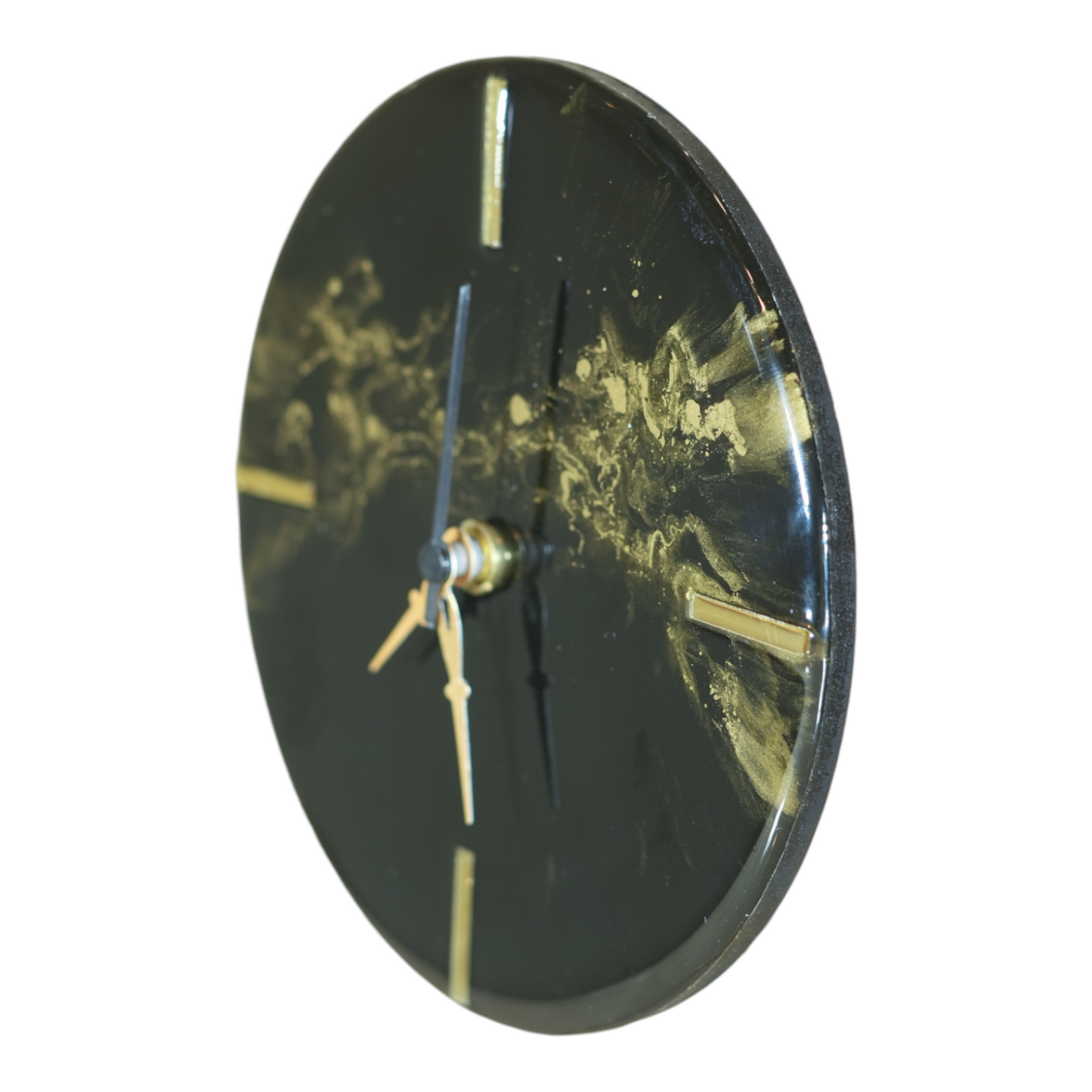 Epoxy-Resin Round Handmade Clock