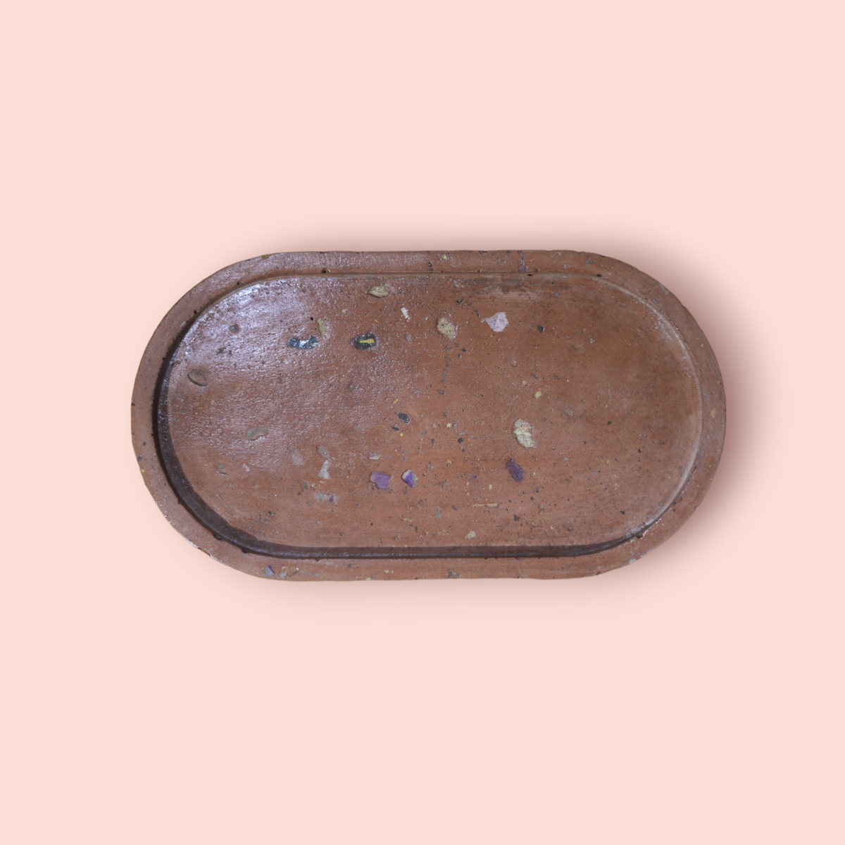 brown trinket tray