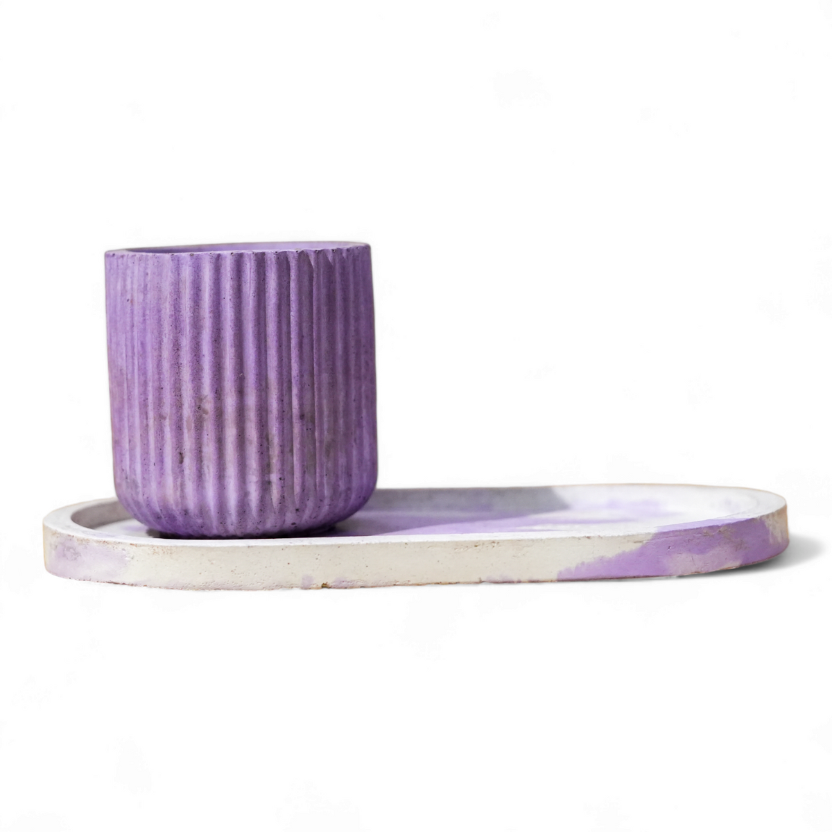 Purple Concrete Trinket Tray