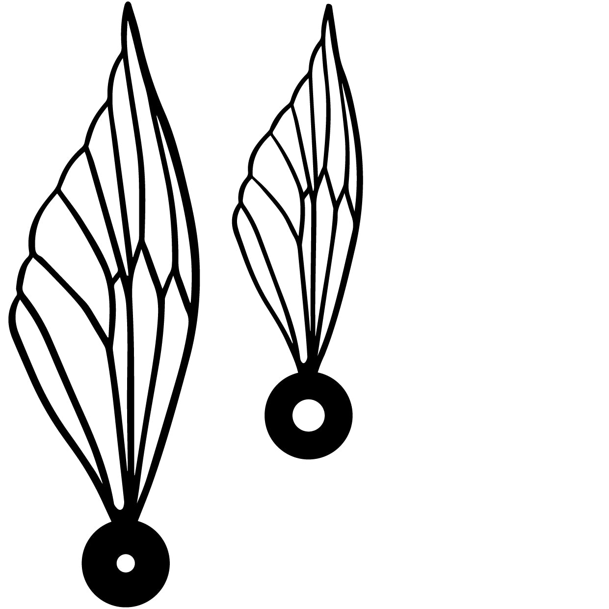 Black Wings CDR Vector Design