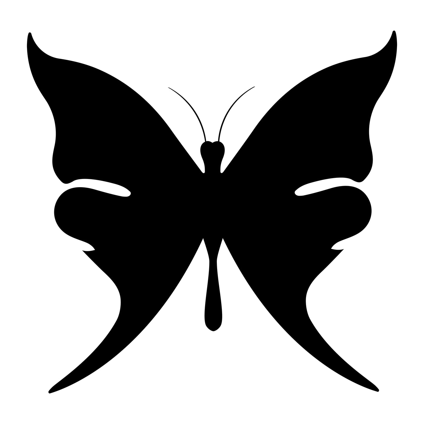 Vector Butterfly Conceptual Simple