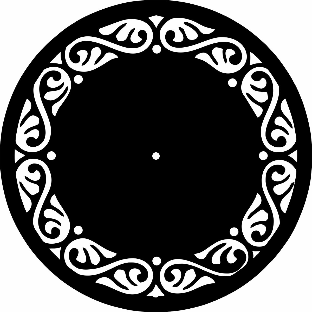 Classic Foliage Wall Clock