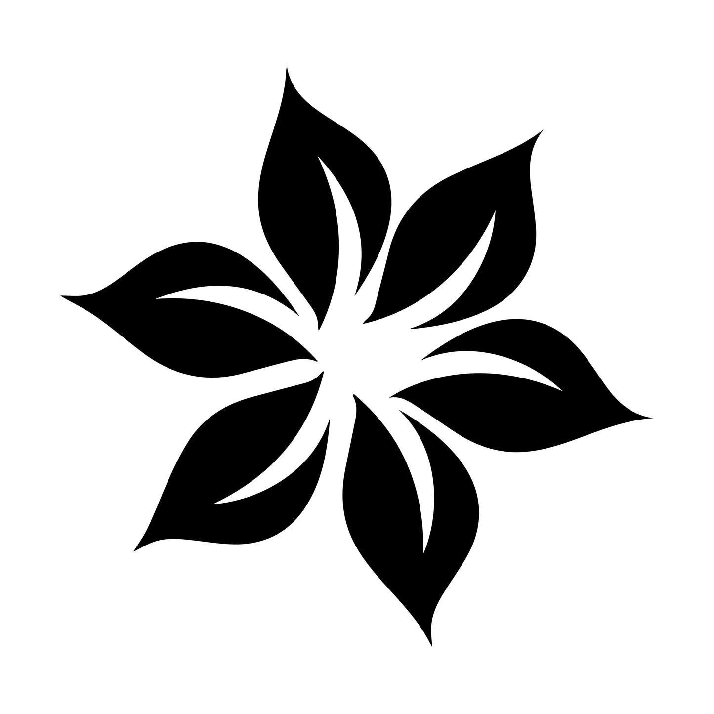 Premium Vector | Black and white flower