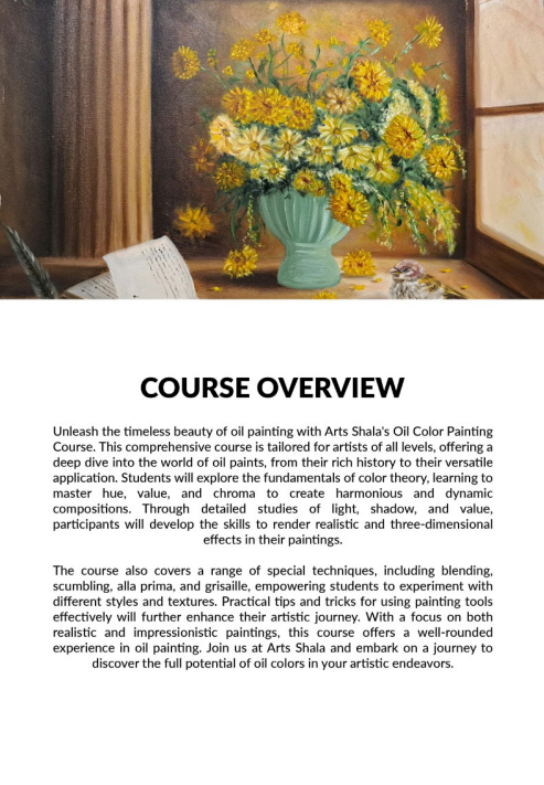 Oil Color Painting Course Overview