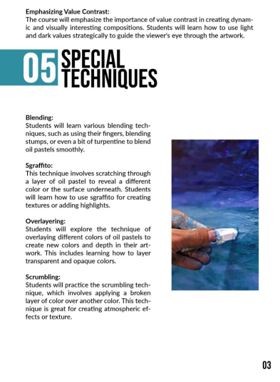 Pastels Special Techniques