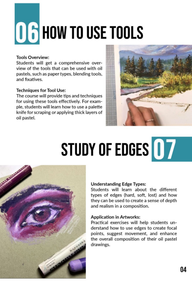 Study of Edges - Oil Pastels