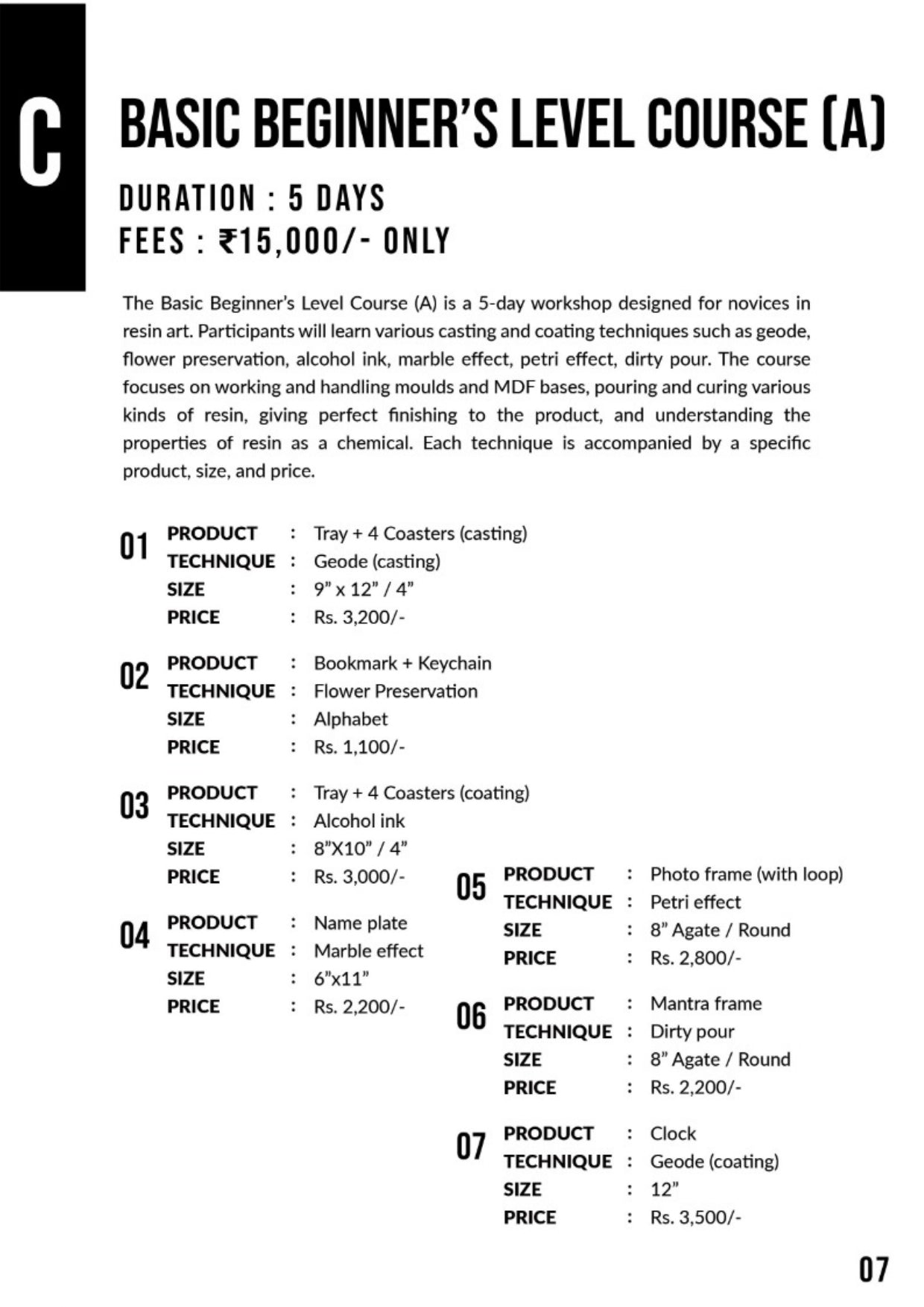 Basic Beginner's Level Course