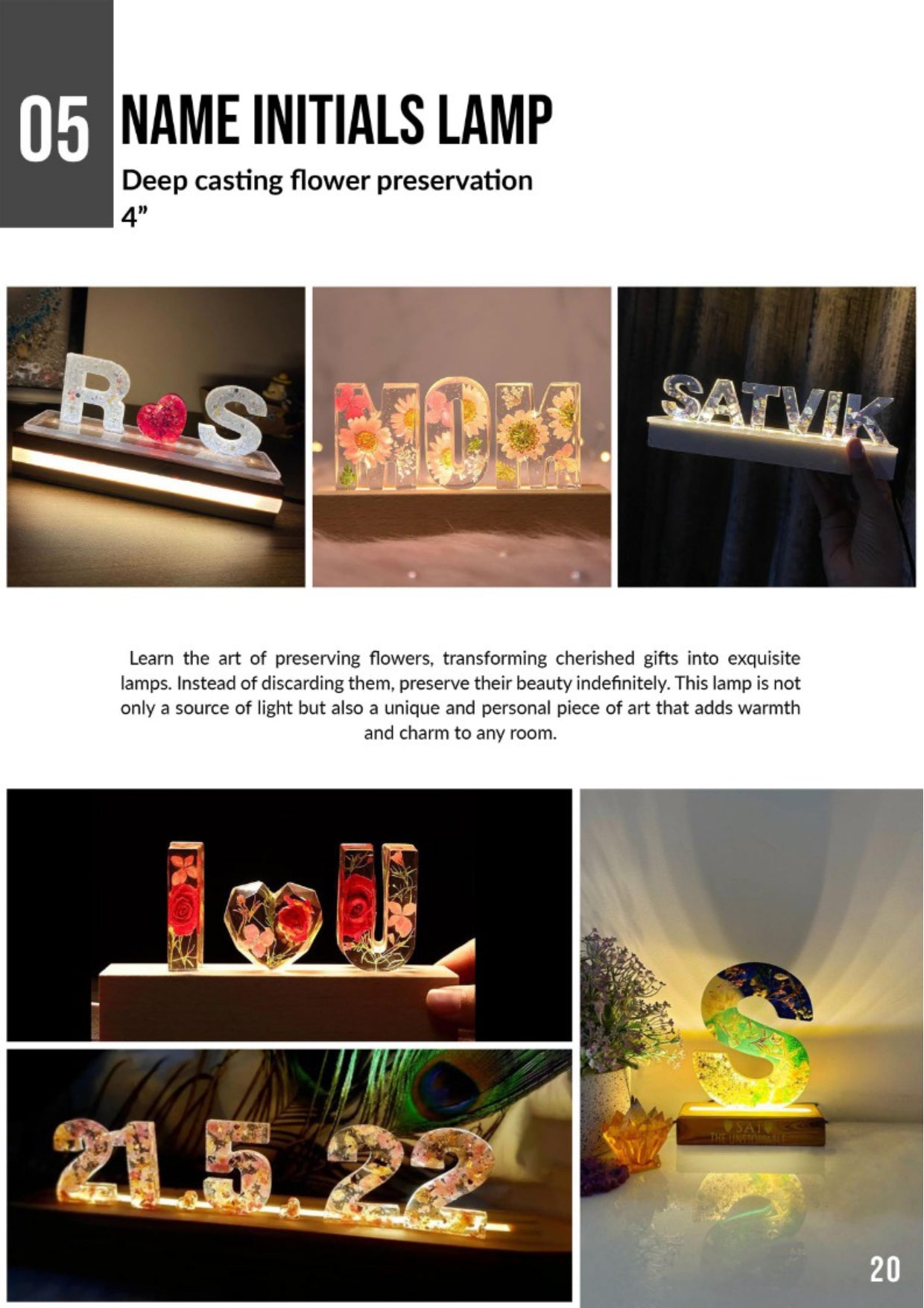 Name Initials Lamp