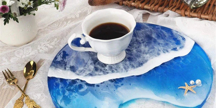 Make Resin Coasters or Trays Without Silicone Moulds